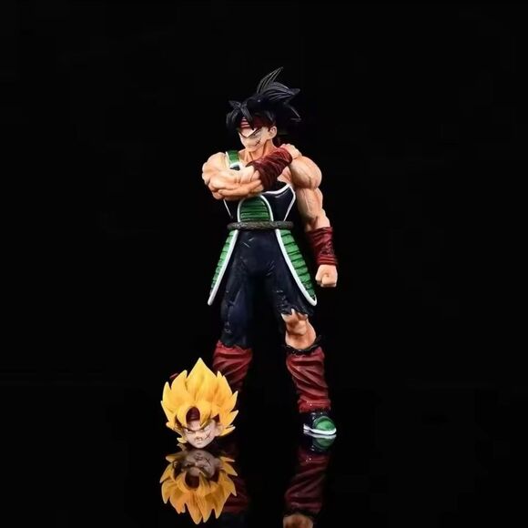 New Anime Dragon Ball Z Action Figure Bardock w/extra Head 24cm - Picture 2 of 7